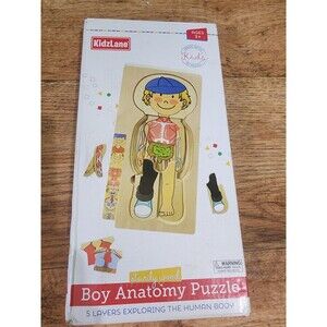 New Wooden Puzzle for Toddlers and Kids Boy Anatomy Puzzle Exploring Human Body
